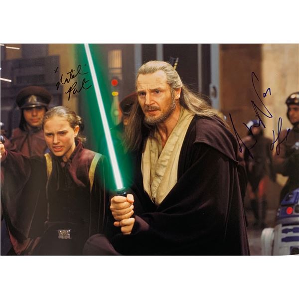 Autographed Star Wars Phantom Menace Poster