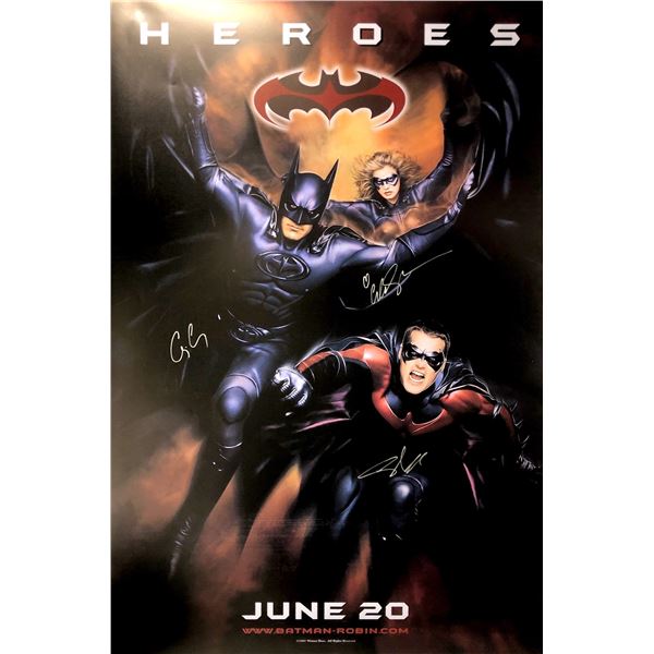 Autographed Batman Robin Poster