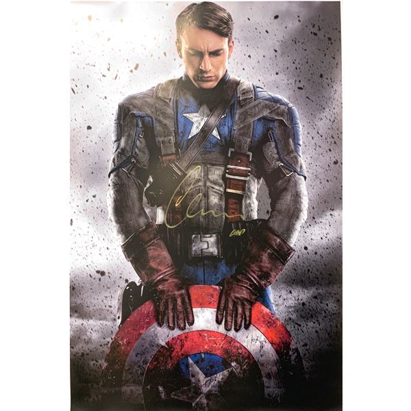 Autographed Captain America Poster