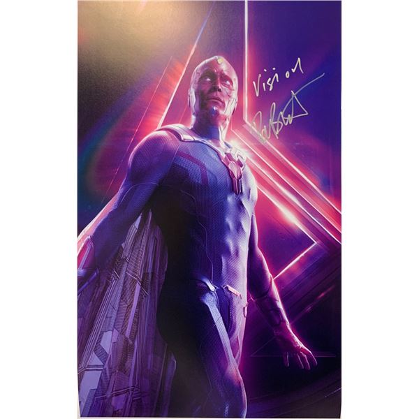 Autographed Avengers Endgame Paul Bettany Poster