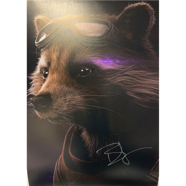Autographed Avenger Bradley Cooper Poster