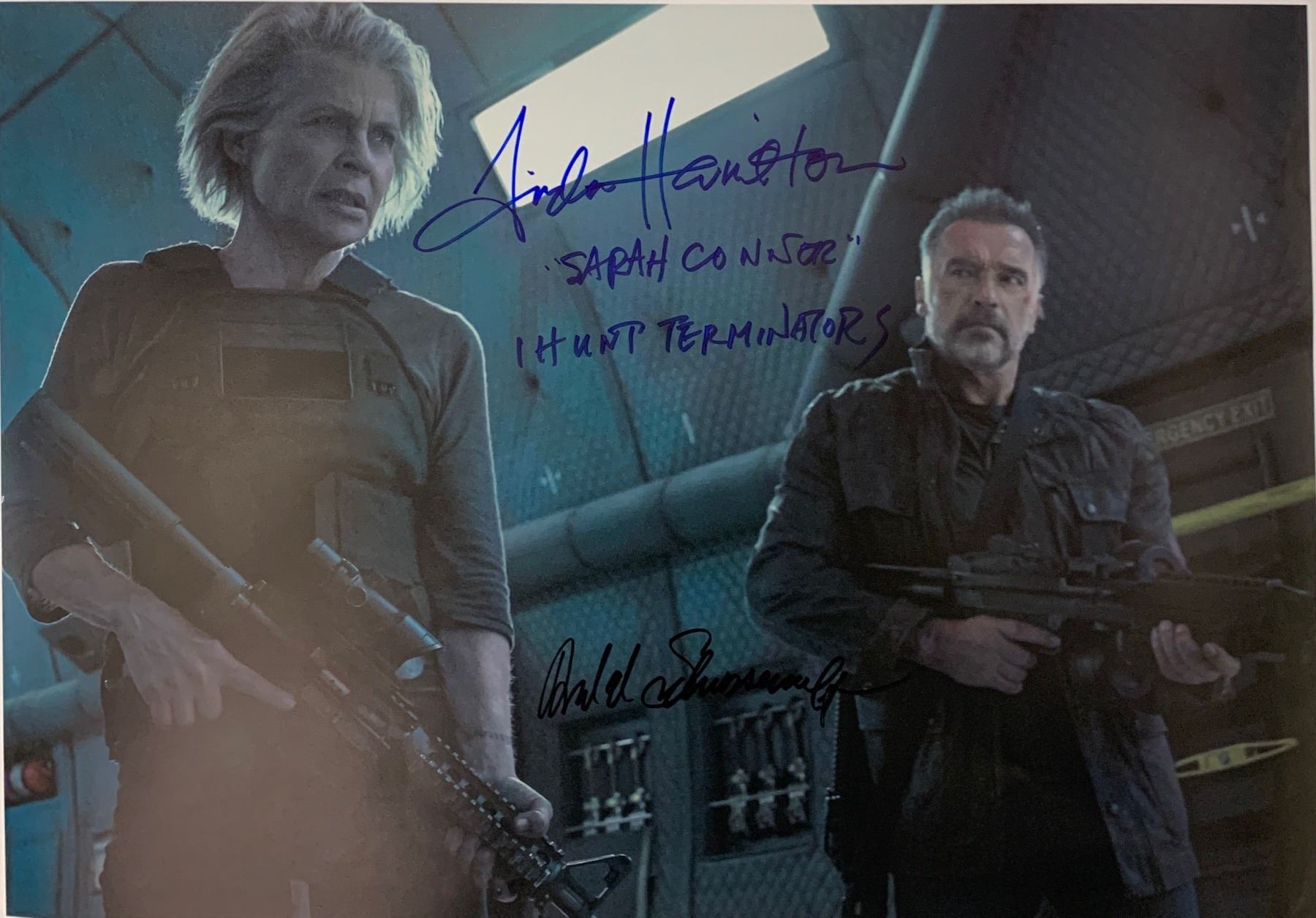 Terminator 3 Autographed Autographed Arnold Schwarzenegger Terminator Poster