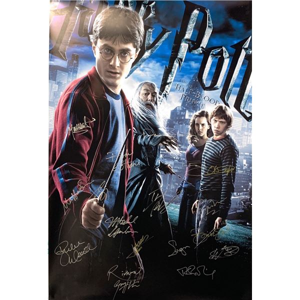 Autographed Harry Potter and The Half Blood Price Poster