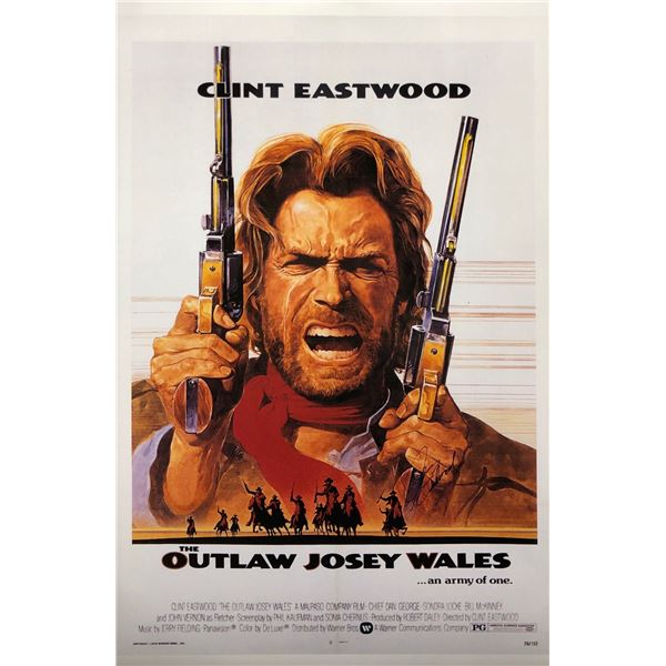 Autographed Outlaw Josey Wales Poster Clint Eastwood