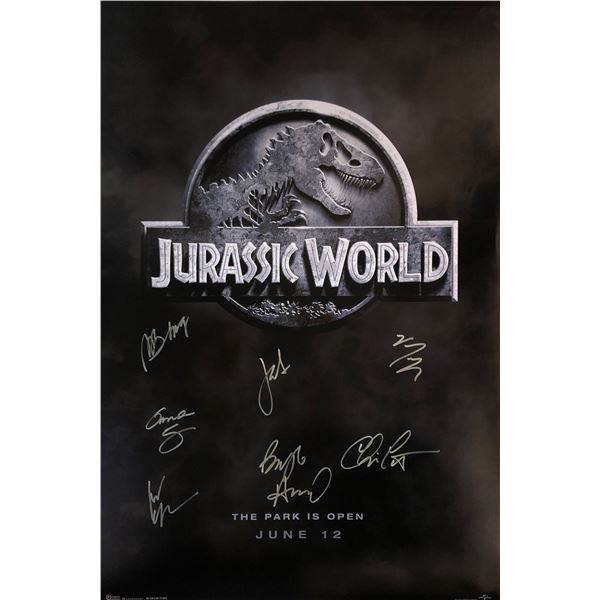 Jurassic World Chris Pratt Autographed Poster