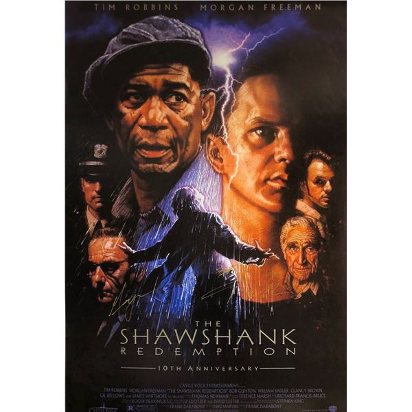 Morgan Freeman Autographed Shawshank Redemption Poster