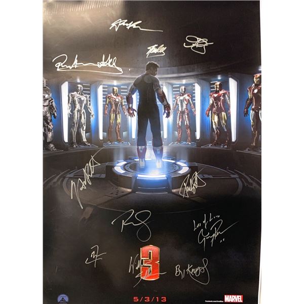 Autographed Iron Man 3 Poster