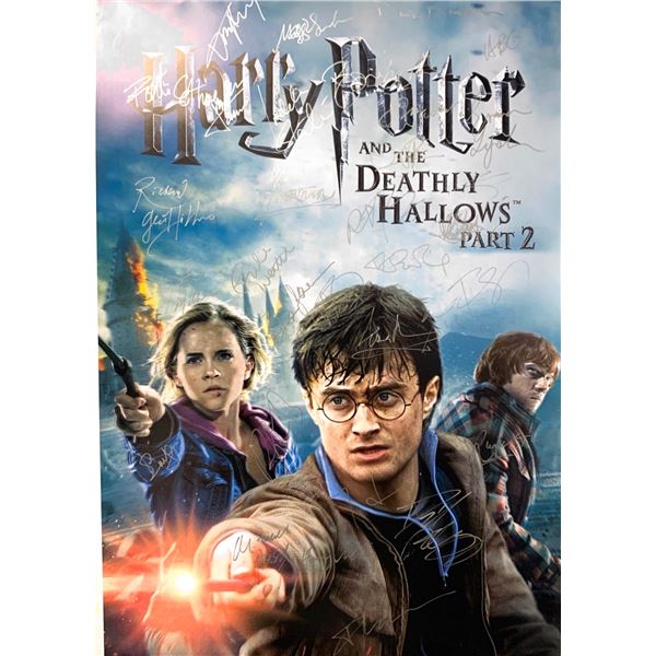 Autographed Harry Potter and The Deathly Hallow Part 2 Poster