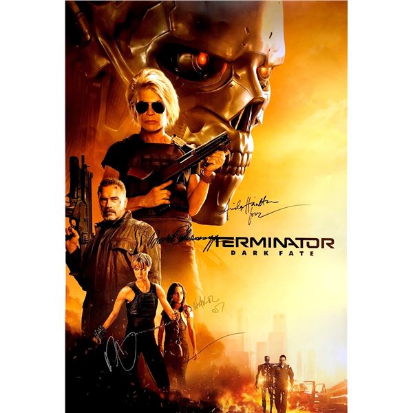 Autographed Terminator Dark Fate Poster