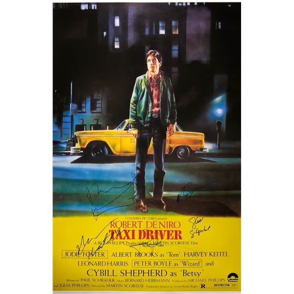 Taxi Driver Poster Robert De Niro Autographed Autographed