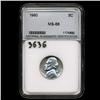 Image 1 : 1960 Jefferson 5c Nickel Coin Graded MS68 (COI-3636)