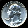 Image 1 : 1957D Washington 25c Quarter Coin Graded MS68 (COI-4048)