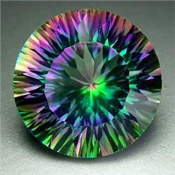 11ct TOP GRADE Blazing Color Mystic Topaz 15mm RETAIL $1350 (GMR-0236)