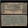Image 1 : 1864 Rare $10 Confederate Note Circulated (COI-4119)