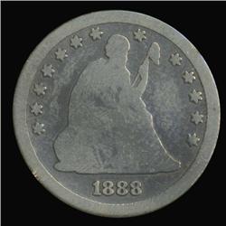 1888S Seated Liberty Quarter Circulated (COI-4144)