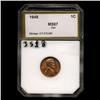 1948 Lincoln Cent Red Unc GEM++ Graded  (COI-3518)