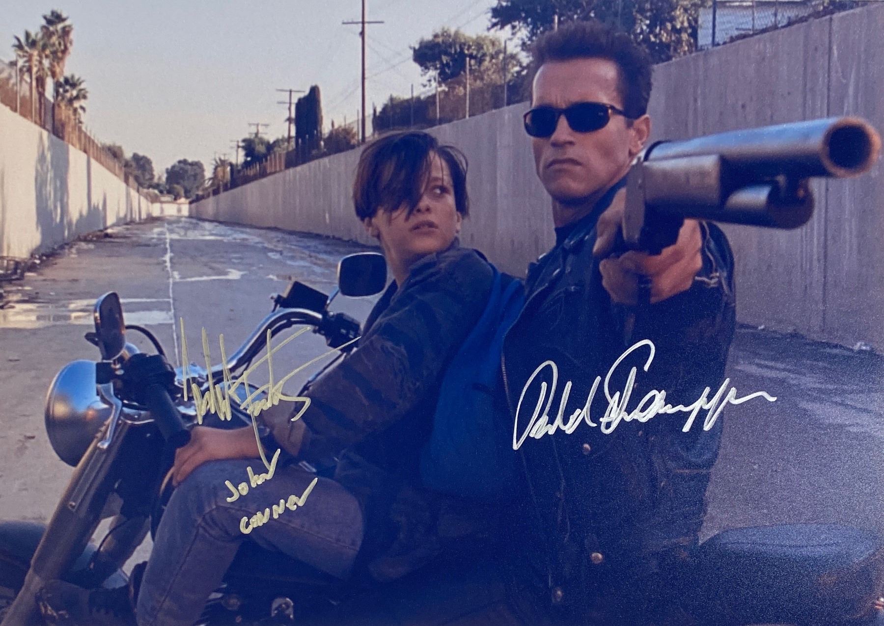 Terminator 3 Autographed Autograph Signed Terminator 2 Photo