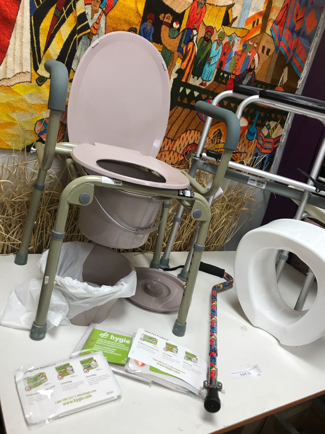 Decorative Mobb Cane, Walker, Shower Stool, Probasics Commode Chair ...