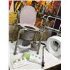 Image 2 : Decorative Mobb Cane, Walker, Shower Stool, Probasics Commode Chair with Liners, Toilet Seat, Assist