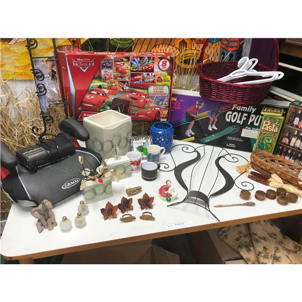 Family Golf Putter, Disney Pixar Cars Puzzle, Wine Puzzle, Baby Seat, Sony Radio, Napkin Holder, 2 B