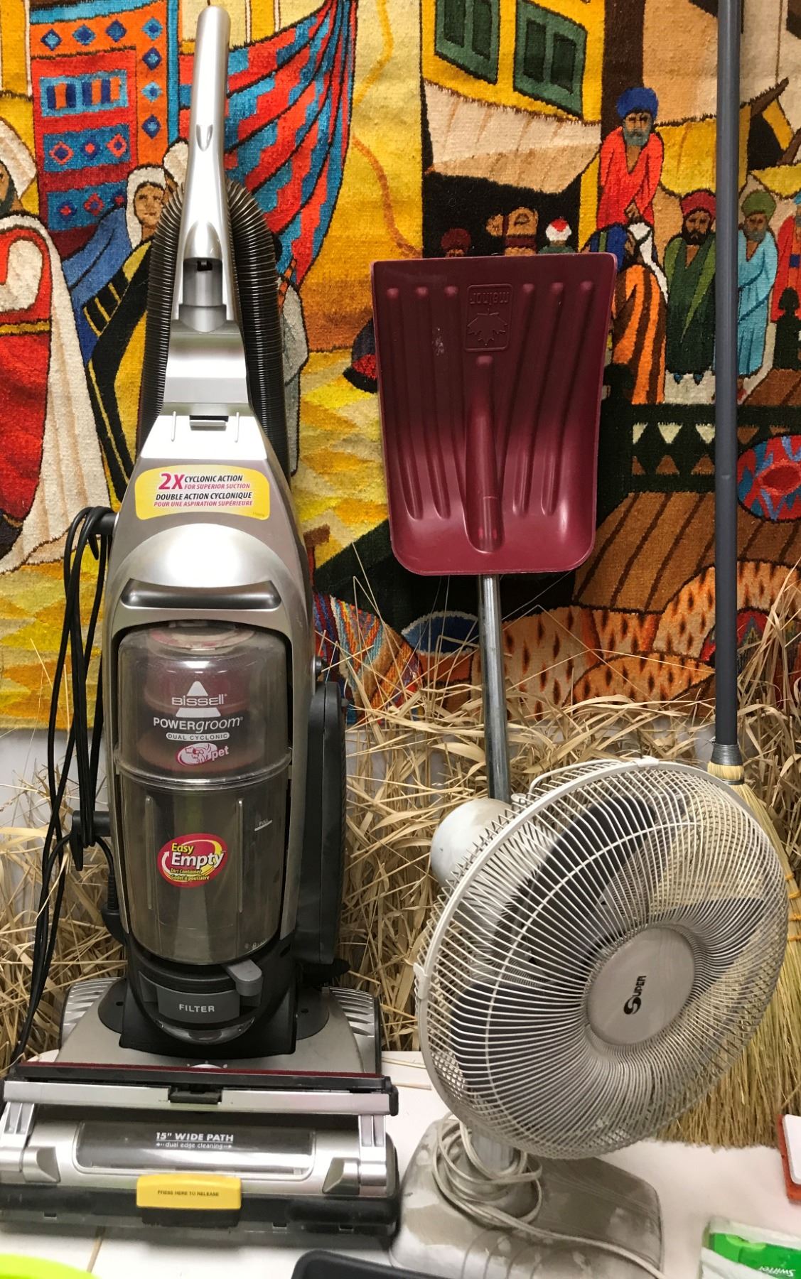 Bissell Power Groom Pet Vacuum, Shop Broom, Assorted Brooms and Swiffer