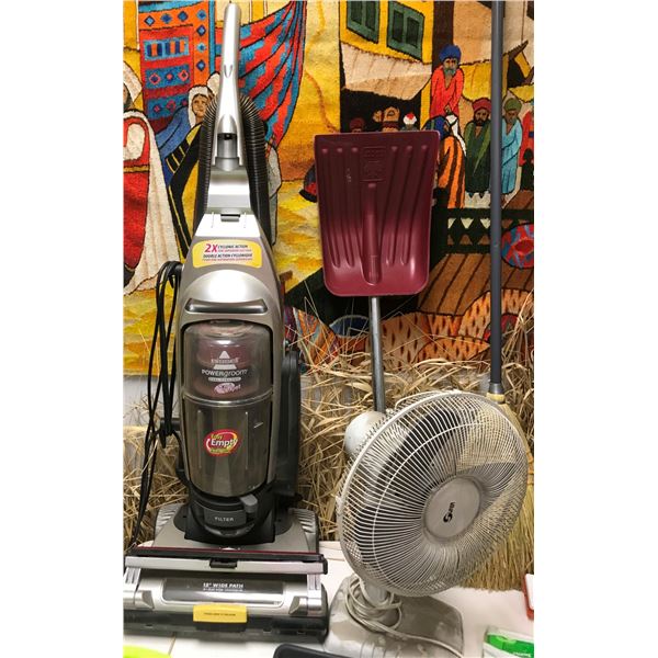 Bissell Power Groom Pet Vacuum, Shop Broom, Assorted Brooms and Swiffer's, Small Shovel, 3 Hoses, 2 