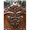 Image 2 : Opulent Hand Carved Wood Bed (Headboard, Footboard, Rails)