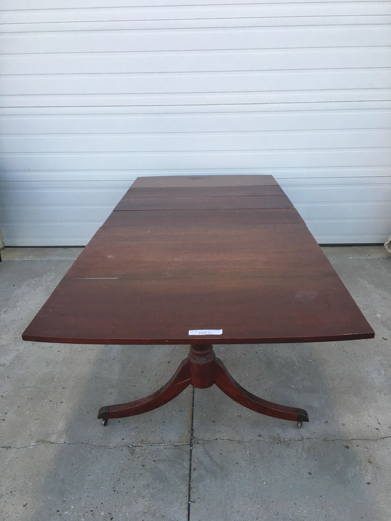 Large Wood Dining Table w 3 wood inserts