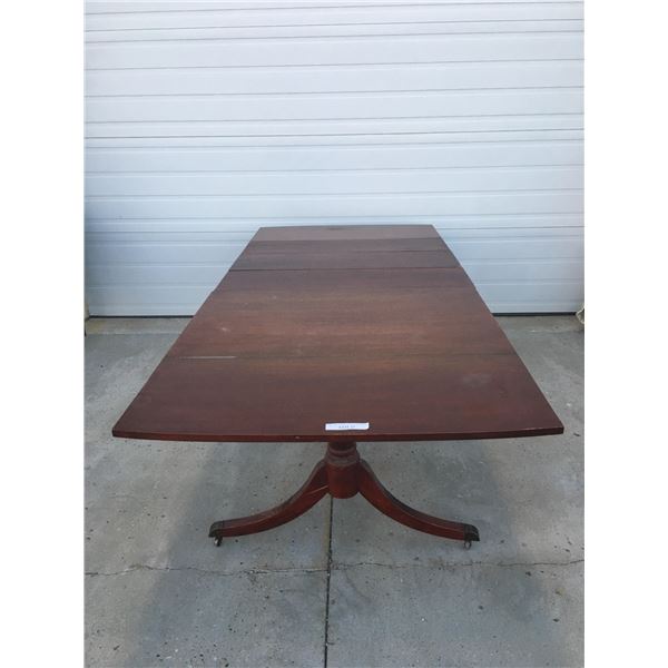 Large Wood Dining Table w 3 wood inserts