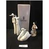 Image 1 : 3 Lladro Figurines – Swan, Shakespeare & Nuns
