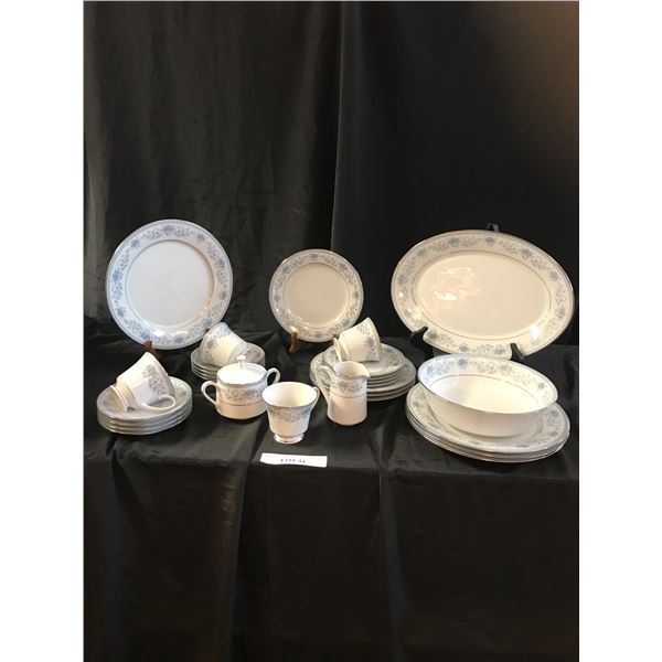 Noritake Blue Hill Plates, Cups, Saucers, Bowls, Sugar & Creamer