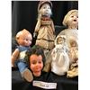 Image 3 : Large Variety of Dolls including Porcelain, 1 Doll Stand & Additional Clothes