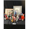 Image 1 : Vintage Clowns & Doll Collection, Donkey Figurine, Beverly G. Lucas Picture, Decorative Wall Art