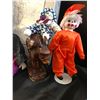 Image 3 : Vintage Clowns & Doll Collection, Donkey Figurine, Beverly G. Lucas Picture, Decorative Wall Art