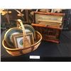Image 5 : Large Asian Screen with Cranes (Gold Leaf), Magazine Rack, Basket & Various Pictures incl Pinky, Blu