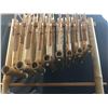 Image 5 : Indonesian Bamboo Angklung Bali Musical Instrument & 3 Hexagonal Framed Floral Prints