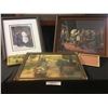 Image 3 : 3 Framed Prints incl M. Moore Print & Garnet Print, Wall Plaque & Gold Colour Picture Frame