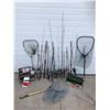 Image 1 : Huge Selection of Fishing Rods incl Rapala, Omni & South Brand Graflex, 3 Fishing Nets, asst Fishing