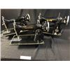 Image 1 : 3 Antique Sewing Machines incl Piedmont De Luxe & Kenmore