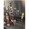 Image 3 : Huge Asst of African hand Carved Wood Statues