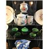 Image 5 : Asst Teapots, Coffee Pots, Creamer/Sugar, Teacups, Plates, Mugs, Bowls, Matching Lighter, Ashtray & 
