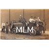 Image 1 : Men Gathered on Fire Automobile Engine Woodward, Oklahoma Photo Postcard