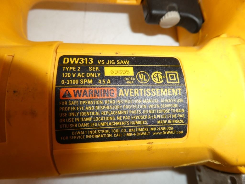 Dewalt DW313 jig saw
