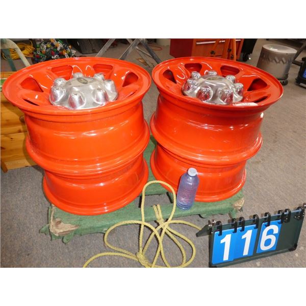 Set of 4 Powder Coated Ford rims off ford f150 4x4
