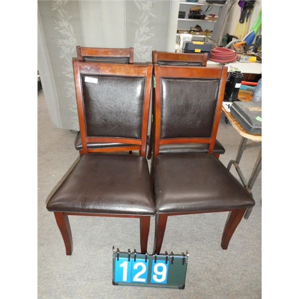 4 wooden  chairs nice condition