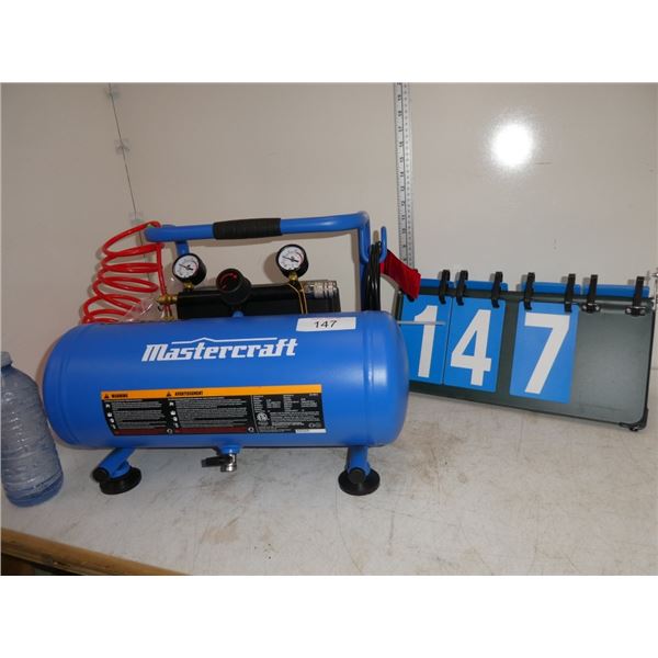 Mastercraft portable air compressor working