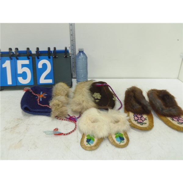 Home Made First Nation Kids Moccasins