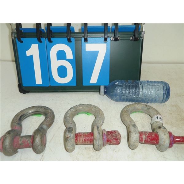 3-Crosby Shackles 7/8"