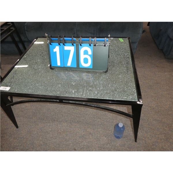 glass top coffee table
