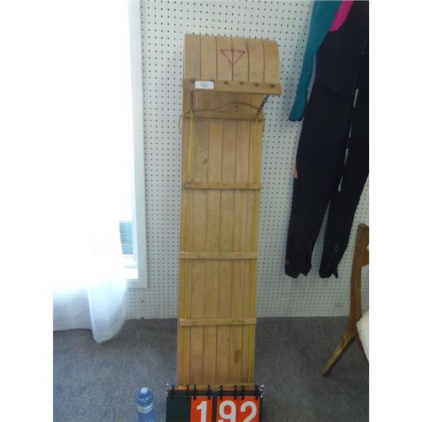 Wooden toboggan